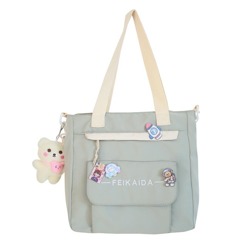 Fashion junior high school students schoolbag large capacity backpack fashion flow crossbody backpack