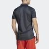 Adidas SS23 French Open Collection Polo Shirts Men's Carbon Black Polo Collar Moderate Straight Fit HZ1346