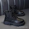 Stylish British-Style Children's Leather Boots - Non-Slip Martin Boots for Boys & Girls, Perfect for Autumn/Winter