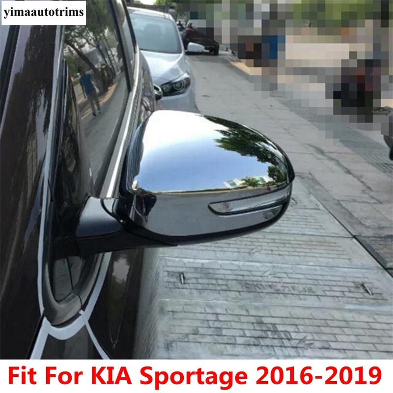 

Car Side Door Rearview Mirror Case Cap Decoration Cover Trim For KIA Sportage 2016 - ABS Chrome Accessories Exterior Kit