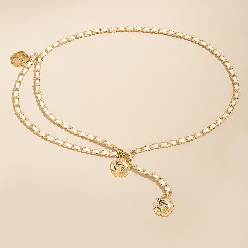 Metal Skirt Suit Xiaoxiangfeng Waist Chain Belt Rope Spice Girl Chain Accessories Tide