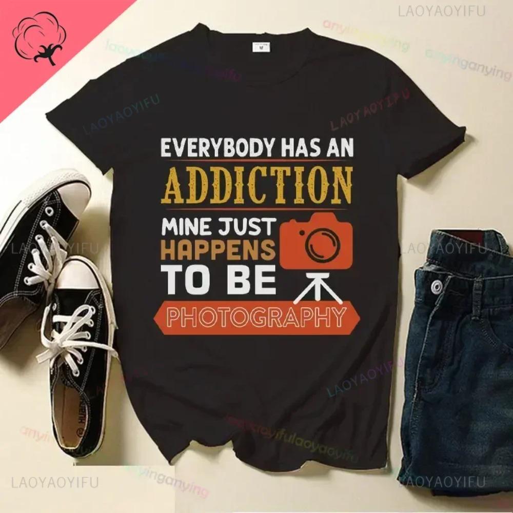 Everyones A Photographer Until Unisex T-Shirt Short-sleev Printing Streetwear Outdoor Clothing Graphic Tee Summer Tee Slogan