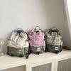 Trendy Geometric Pattern Canvas Backpack For Boys And Girls With Breathable Design