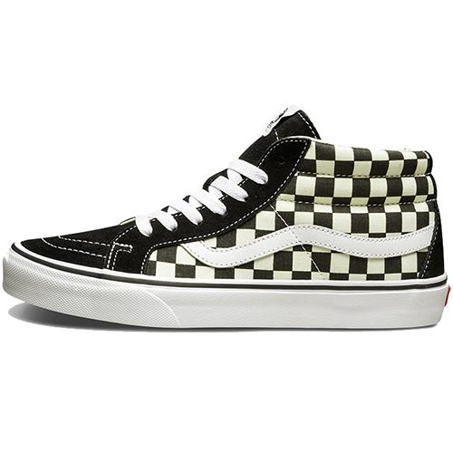 Vans Sk8-Mid Reissue 'Checkerboard' (Unisex) Checkerboard / True White Skateboard Shoes VN0A391FQXH