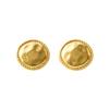 Maillard Vintage Twisted Edge Round Earrings, 18k Gold-Plated Stainless Steel Fashion Accessory