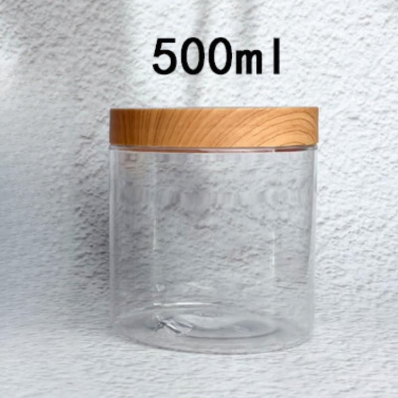 Face Cream Storage Jar Plastic Jars Round Clear Cosmetic Container with Lids, Eternal Moment Slime Jars Travel Storage