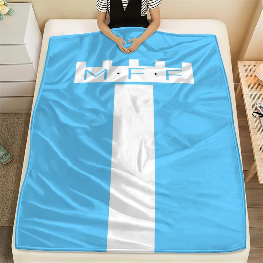 1Pc malmö ff  Print Flannel Blanket, High quality Comfortable for All Seasons, Home Decor, Warmth and Comfort, Perfect for Christmas GiftS