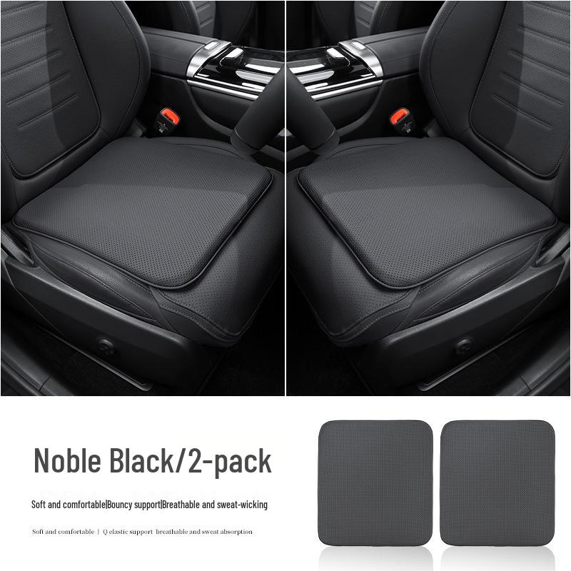 Breathable Nappa Leather Car Seat Cushion - Non-slip, Universal Fit for All Seasons