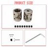 1Pc Rigid Motor Coupling (3-12mm, 6.35mm Incl.) | Var. Diameter | DIY Models
