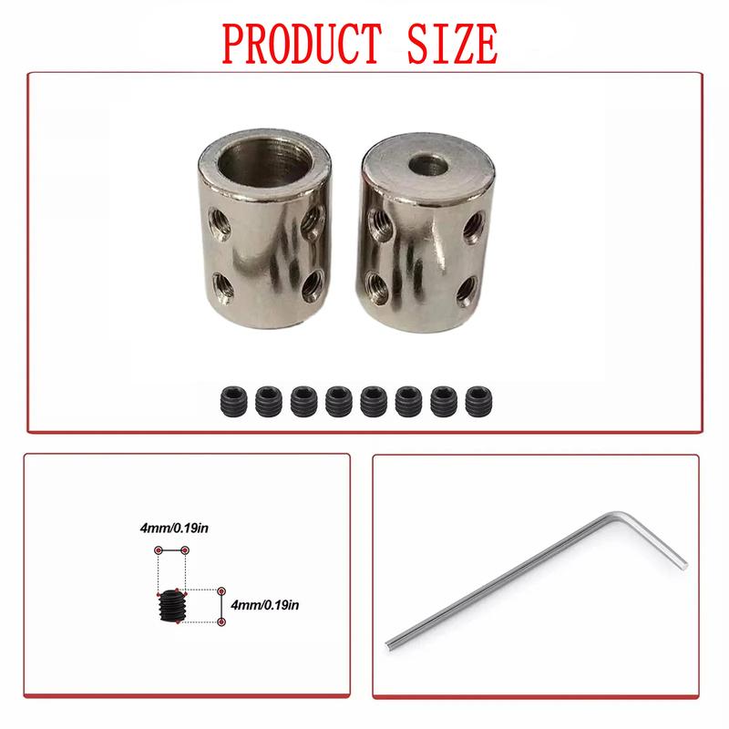 1Pc Rigid Motor Coupling (3-12mm, 6.35mm Incl.) | Var. Diameter | DIY Models