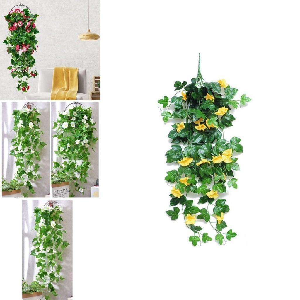 Morning Glory Artificial Silk Flowers Vine For Perfect Wall And Garden Decor**