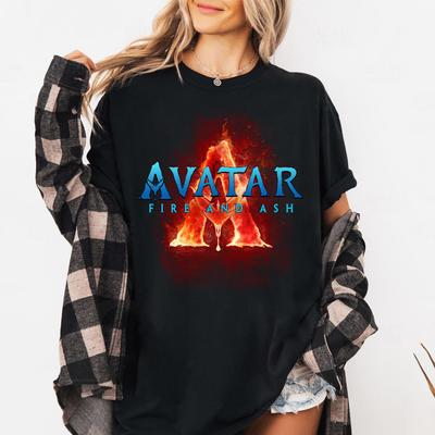 Avatar Fire and Ash Shirt Avatar Movie Lovers Tee Summer Mens and Womens Loose and Breathable Tshirt Top