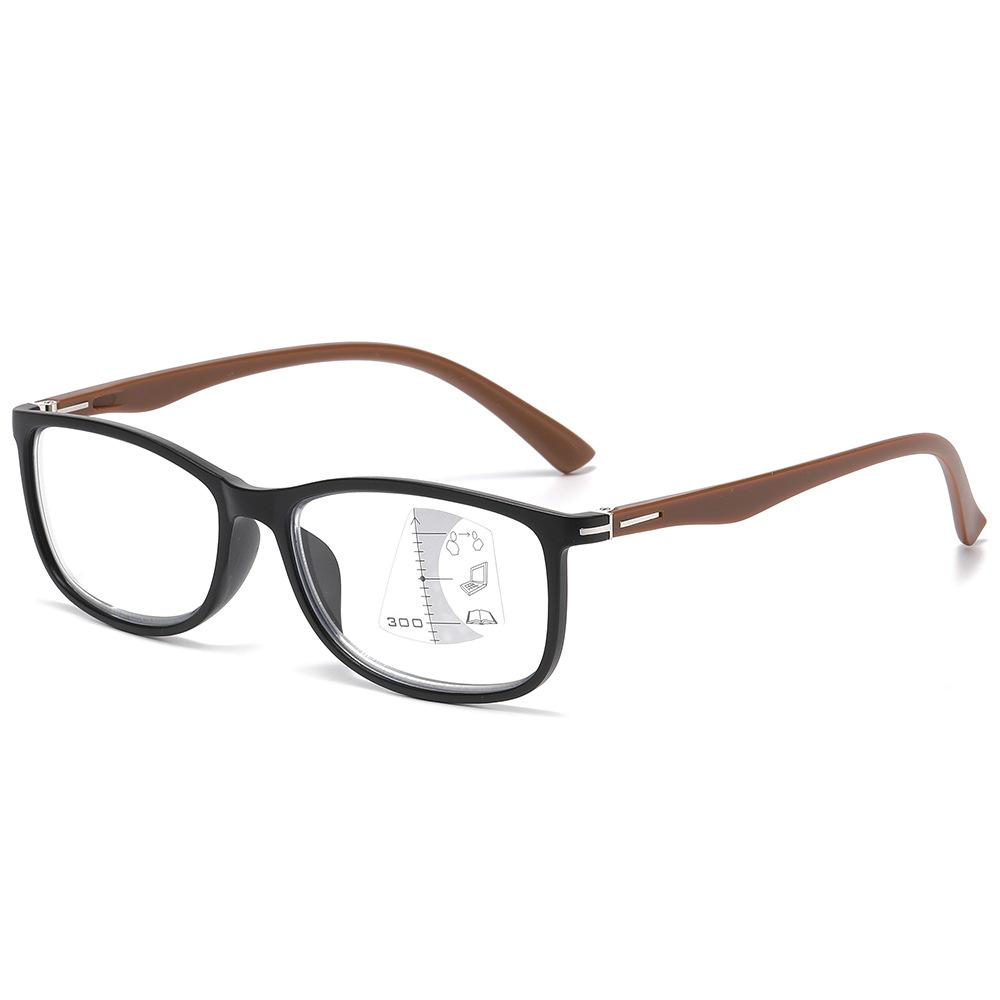 Sensitive Discoloration Asymptotic Multi-Focus Reading Glasses Anti-Blue Light Far And Near Dual-Purpose High Definition Flat Glasses Reading Glasses