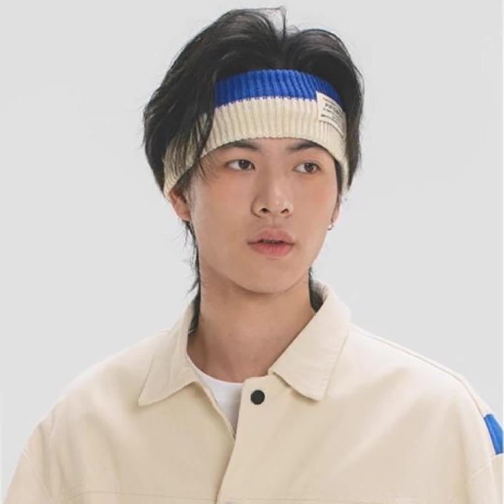 Woolen Yarn Knitted Headband Soft Contrast Color Headwrap Workout Headband  Hair Styling Accessory