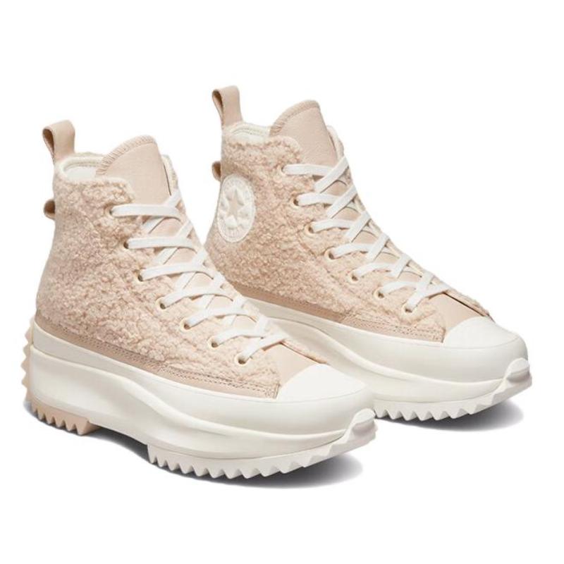 Converse Run Star Hike Casual High-Top Espadrilles Unisex Pink