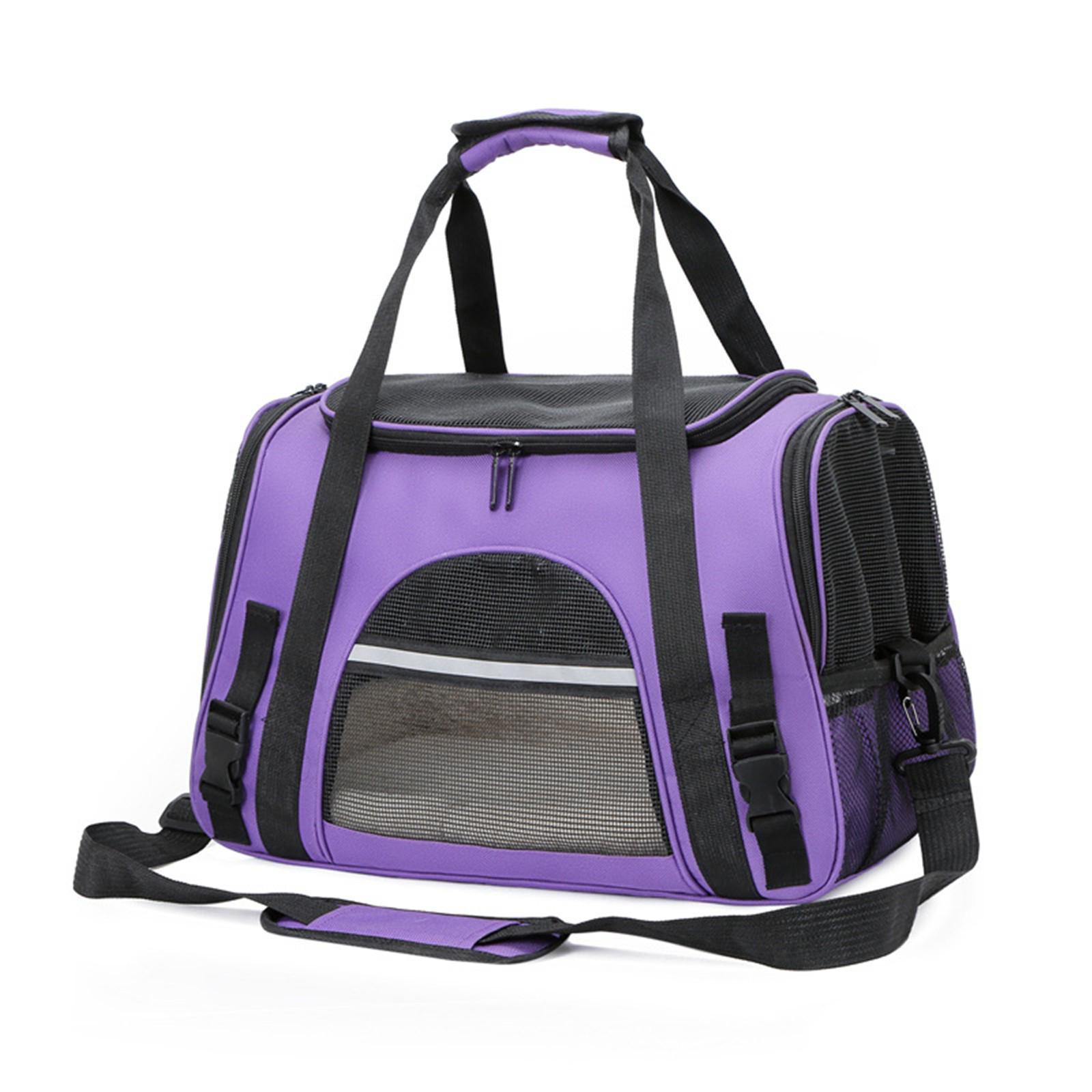 

Foldable Large-Capacity Portable Cat Backpack - Breathable, Handheld, Airline Approved Small 30L фиолетовый