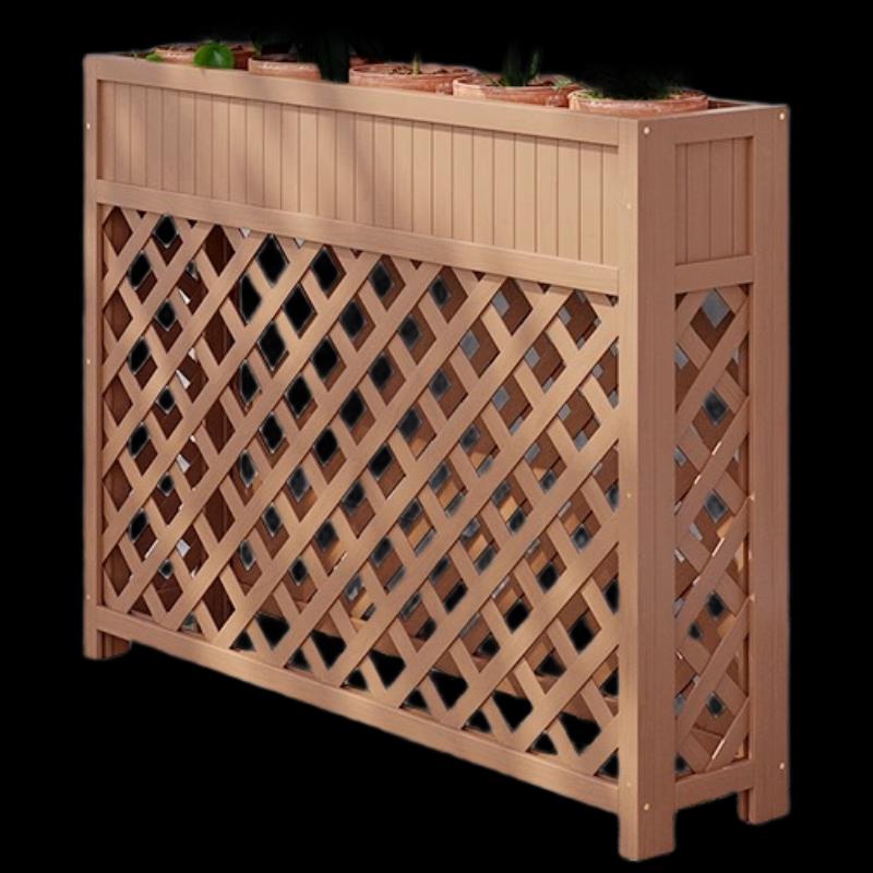 Outdoor Teak Partition Flower Planter