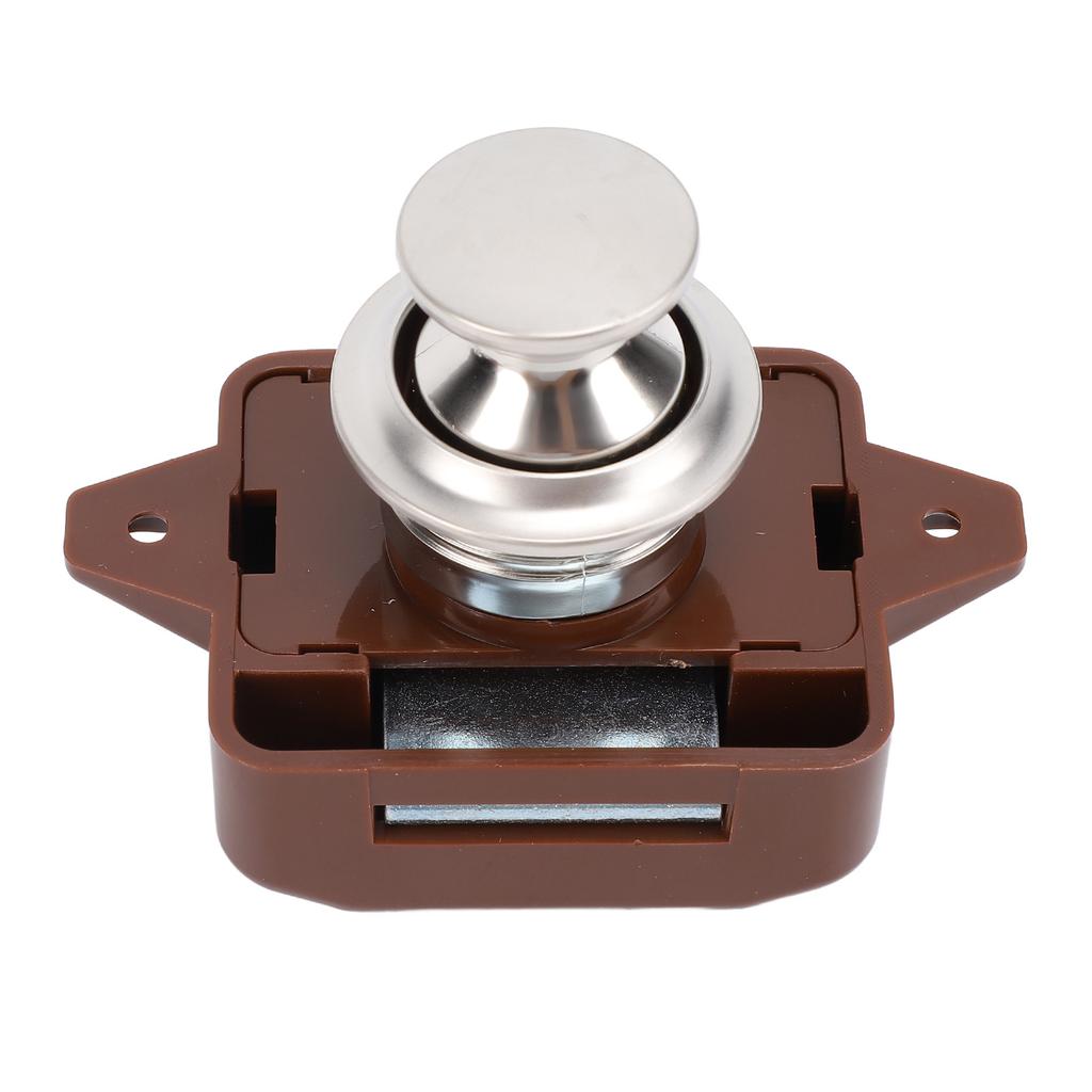 Cabinet Push Button Latch Stylish Look Keyless Cupboard Door Push Button Lock Latch for RV Yacht Motorhome Campervan