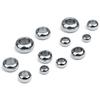 20pcs/lot Stainless Steel Beads Large Hole Round Loose Spacer Beads For Jewelry Making DIY Charms Bracelets Necklace Accessories
