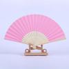 Handheld Fan Blank Folding Fan DIY Wedding Decoration Bamboo Hand Held Fan Craft