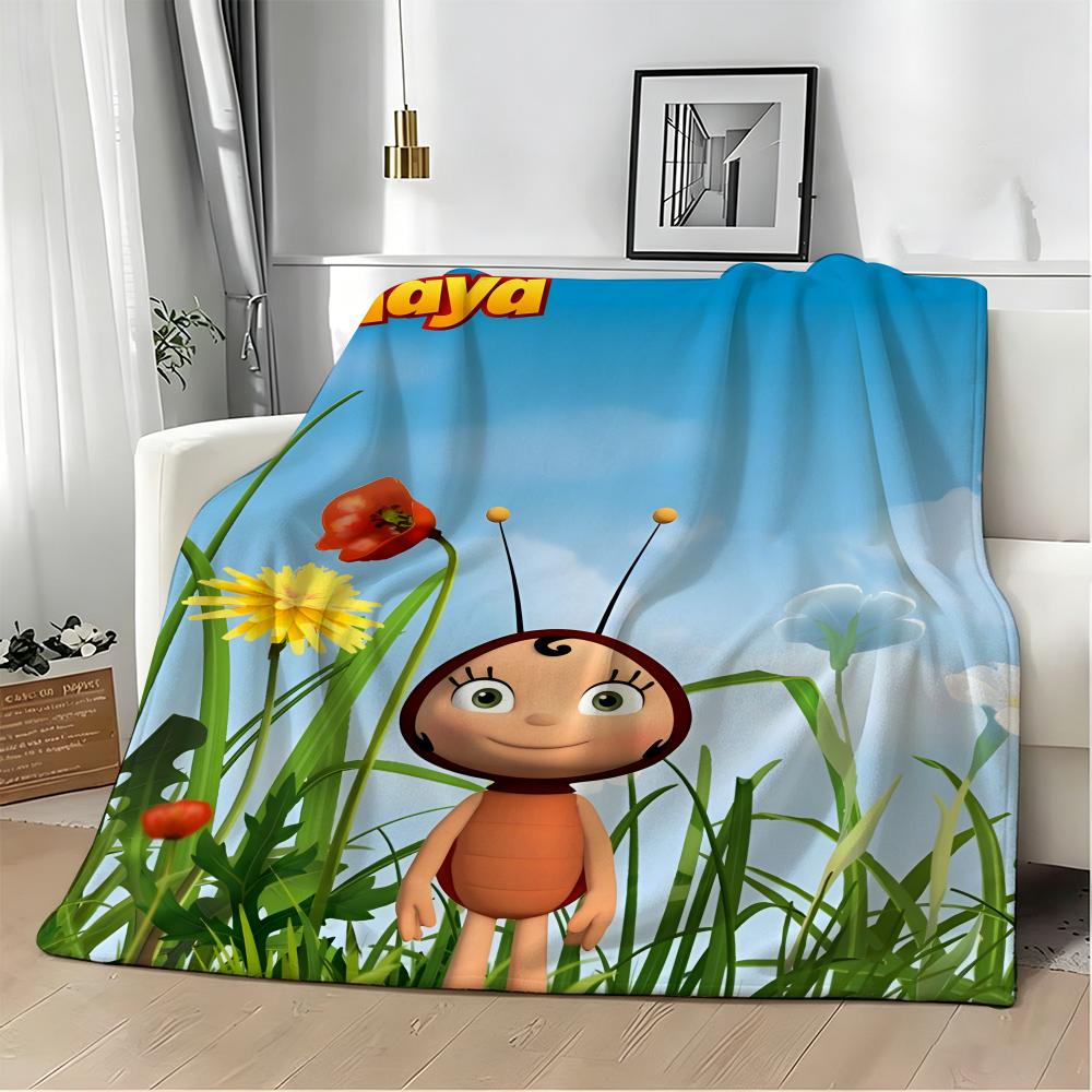 Coperta in Flanella Leggera 240g M-Maya l'Ape Hit Anime Morbida Delicata sulla Pelle per Rinfrescarsi in Estate
