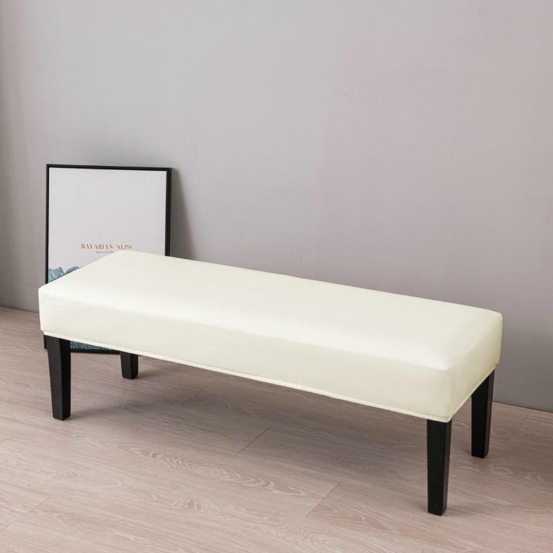 Coprisedia da Pianoforte Jacquard Impermeabile Copribanchi da Pranzo Jacquard Elasticizzato Coprisedile Rettangolare Monocolore per Sgabello