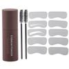 One Step Eyebrow Stamp Shaping Kit Long Lasting Waterproof Eyebrow Powder Set for MakeupLight Brown