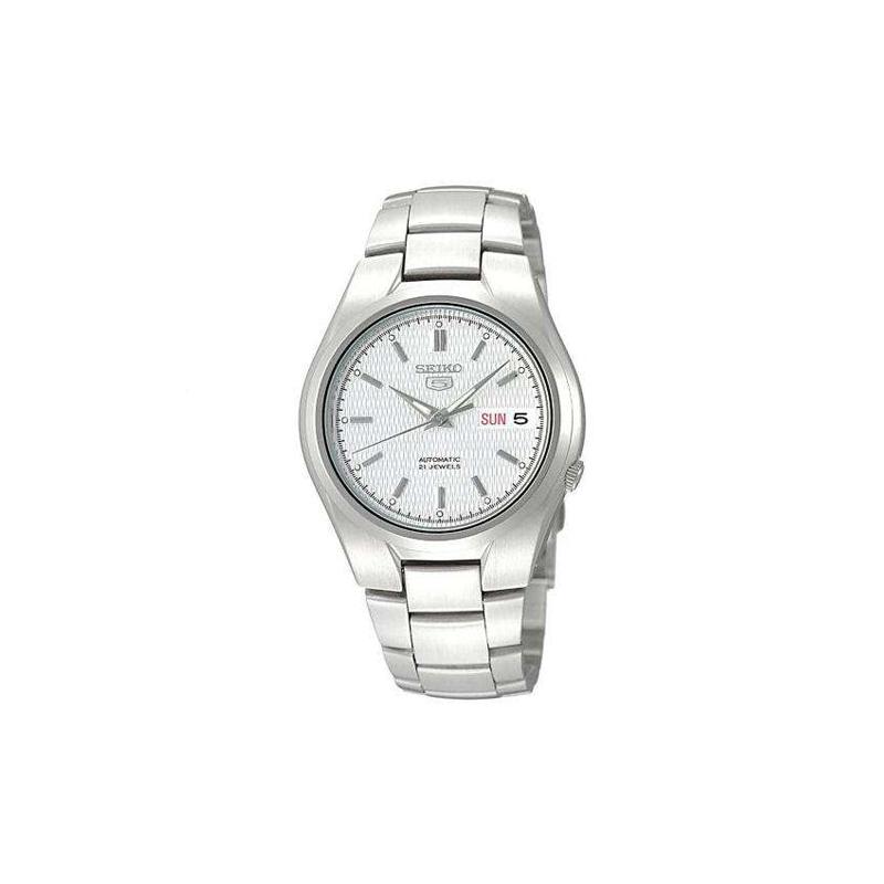 SEIKO seiko5 30 meters waterproof Automatic Steel Strap 37mm men s watch silver dial SNK601K1 серебряный