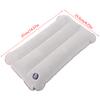 Portable Inflatable Flocking Pvc Pillow Camping Sleeping Air Pillow For Travel Outdoor Hiking Flight Foldable Head Rest Pillow