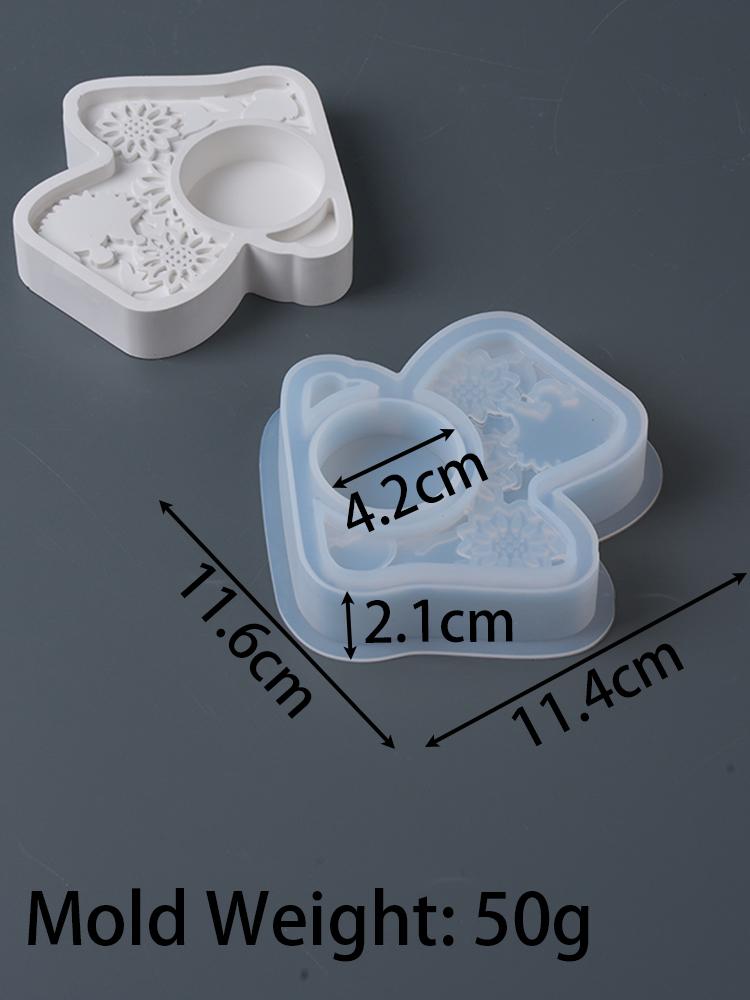 

Кленовый лист Гриб Яблоко Подсвечник Форма DIY Рельефный узор Держатель для свечей Силиконовые формы Гипс Смола Поделки Изготовление Домашний Декор