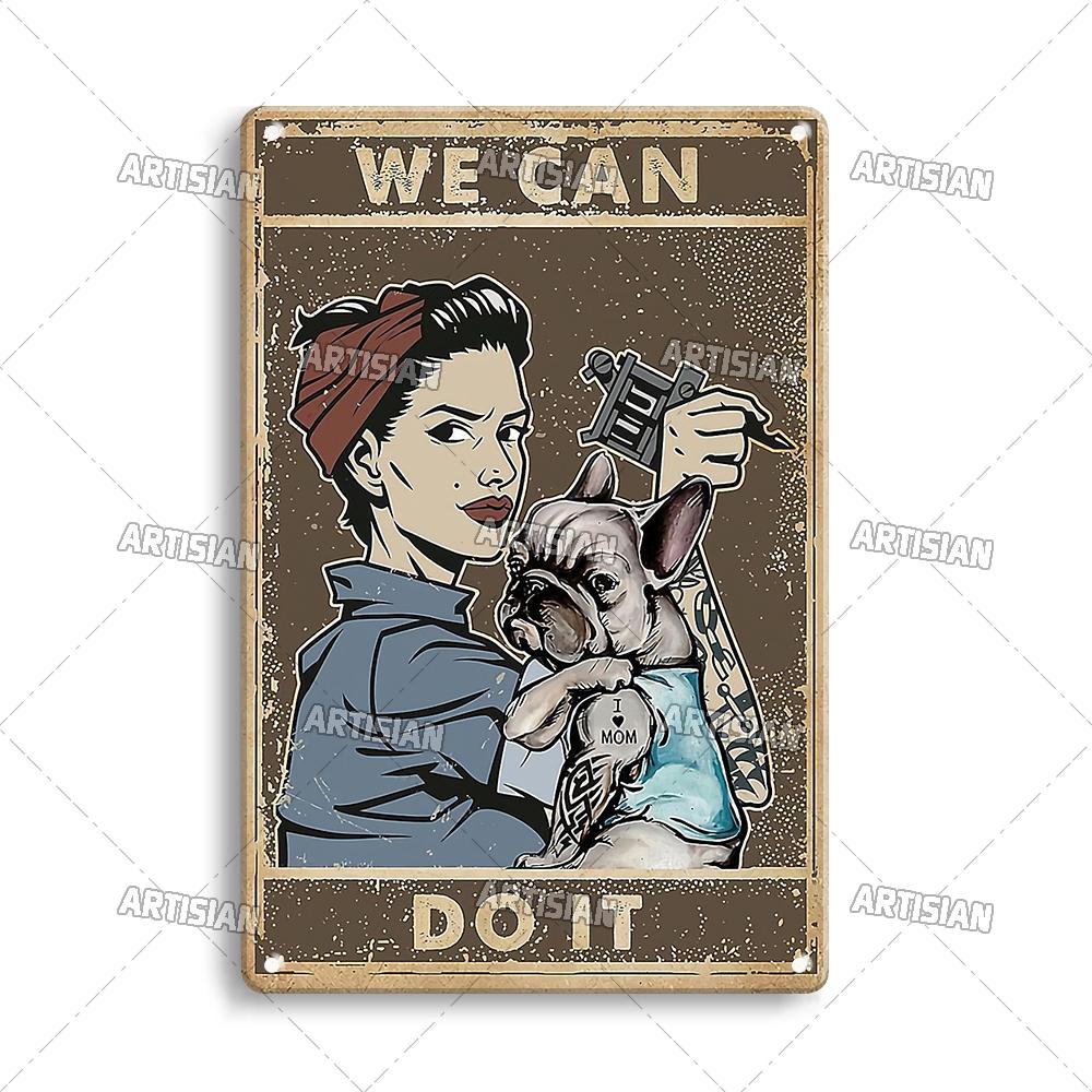 Artisian Tattoo Retro Metal Poster Job Tin Plaque Hobby Decorative Plate Wall Decor Garage Bar Pub Club Hotel Cafe Kitchen Home
