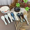 10 Piece Set of Japanese Ceramic Soup Spoons, Household Cute Tableware, Kitchen Supplies