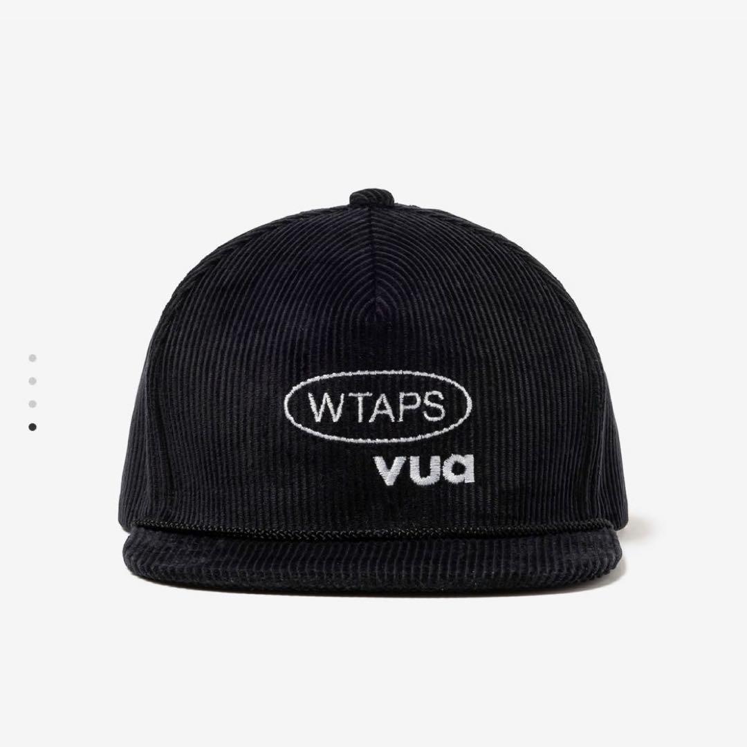 Used WTAPS corduroy baseball cap black
