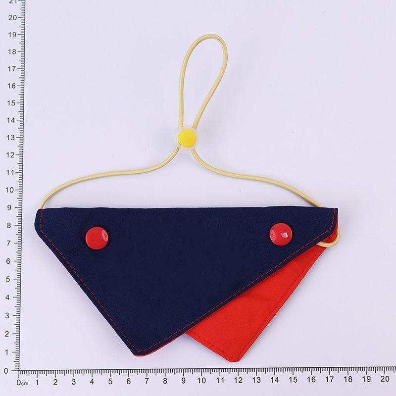 Pet Wet Wipes Towel - Dog Multi-color Triangular Scarf with Adjustable Pocket - Universal Style - Cat Stuffed Toy Bib