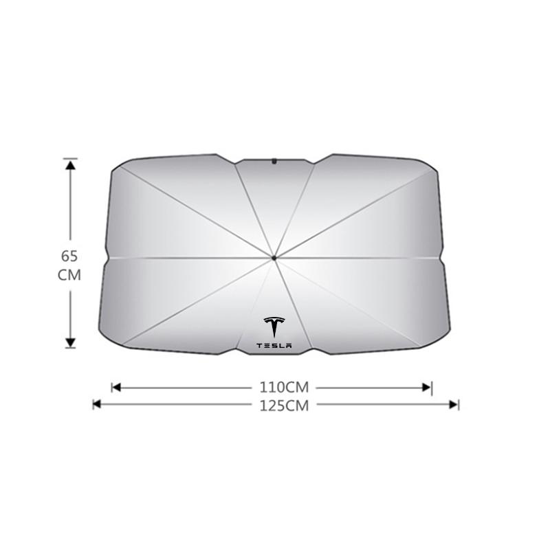 Car Sunshade Umbrella Car Summer Sun Interior Windshield Protection Accessories For Tesla Model 3 Model X Model S Model Y