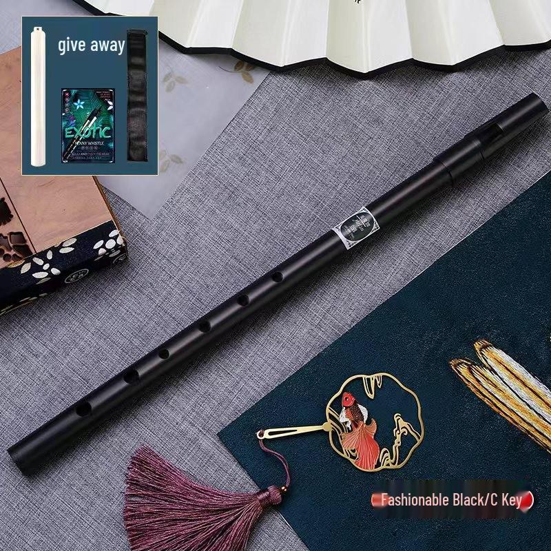 Irish Whistle C & D Key, Aluminum Alloy, Beginner & Adult Use, Includes Textbook