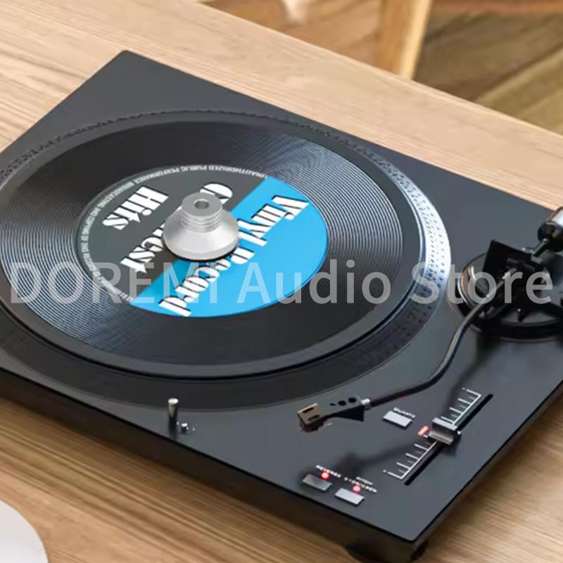 1Pcs 45 RPM Turntable Adapter Aluminum Disc Stabilizer 7 Inch EP Record Turntable Phonograph LP Vinyl Record Player Weight Clamp