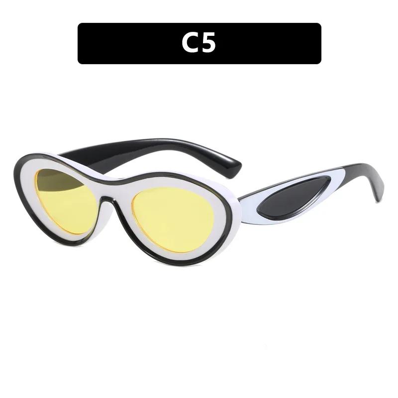 

New Retro Sunglasses for Women Men Fashion Oval Y2K Sun Glasses Steampunk Shades Driving Goggles Glasses Oculos De Sol OTHER