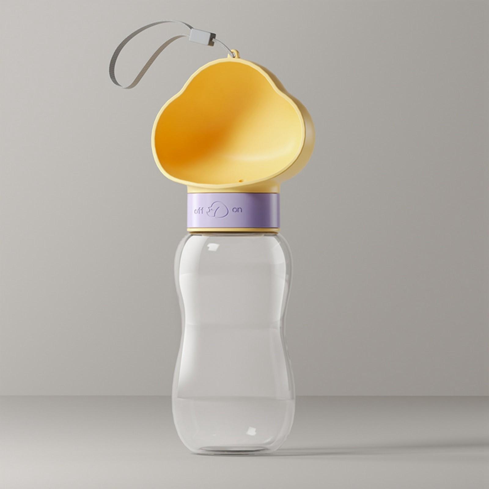 

Стакан для води для собак, чайник для собак, портативний стакан, пляшка для води для вигулу собак, чашка для води для годування тварин, питна вода, 600 мл One Size жовтий