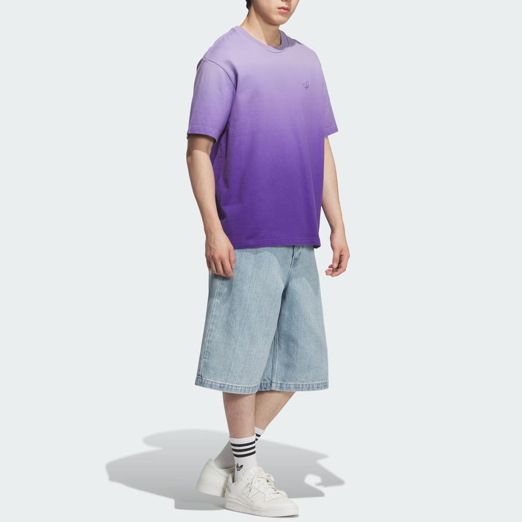 Adidas Originals Dye Ss25 Sym Dip Su Yiming Co-Creation Series Knitted Loose Short Sleeve T-Shirt Men Tops KH1076