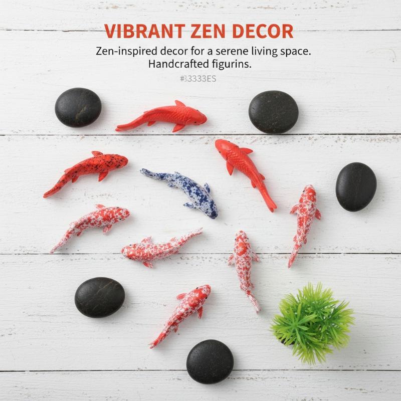 Gift Cartoon Mini Koi Fish Ornament Resin Crafts Cute Carp Figurines Simulation DIY Small Fish Statue Fairy Garden Decorations