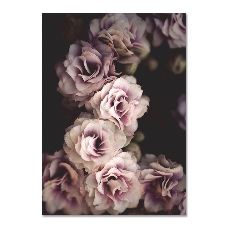 Pink Wall Art Peony Flowers Posters Pictures Quotes Bedroom Wall Decorative Prints Wall Painting for Living Room Decor Art