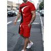 Men's T-shirt Suit Solid Color Short Sportswear Men's Summer Short Wear