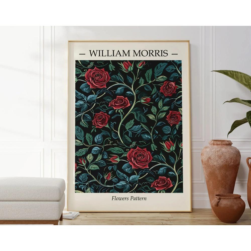 1PC Neutral William Morris Poster Poster Paper Print Home Living Room Bedroom Entrance Bar Cafe Art Painting Decoration