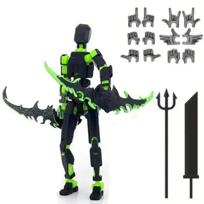 ABS Shapeshift Robot Robot Dummy Action Figures Desktop Decoration 3D Printed T13 Action Figure Model Multi-Jointed Movable