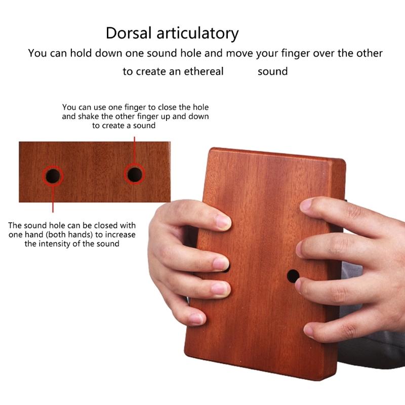 Wood 17 Key Kalimba Thumb Piano for Kids Adults, Kalimba 17 Keys Thumb Piano Finger Marimba Instrument for Music Lover