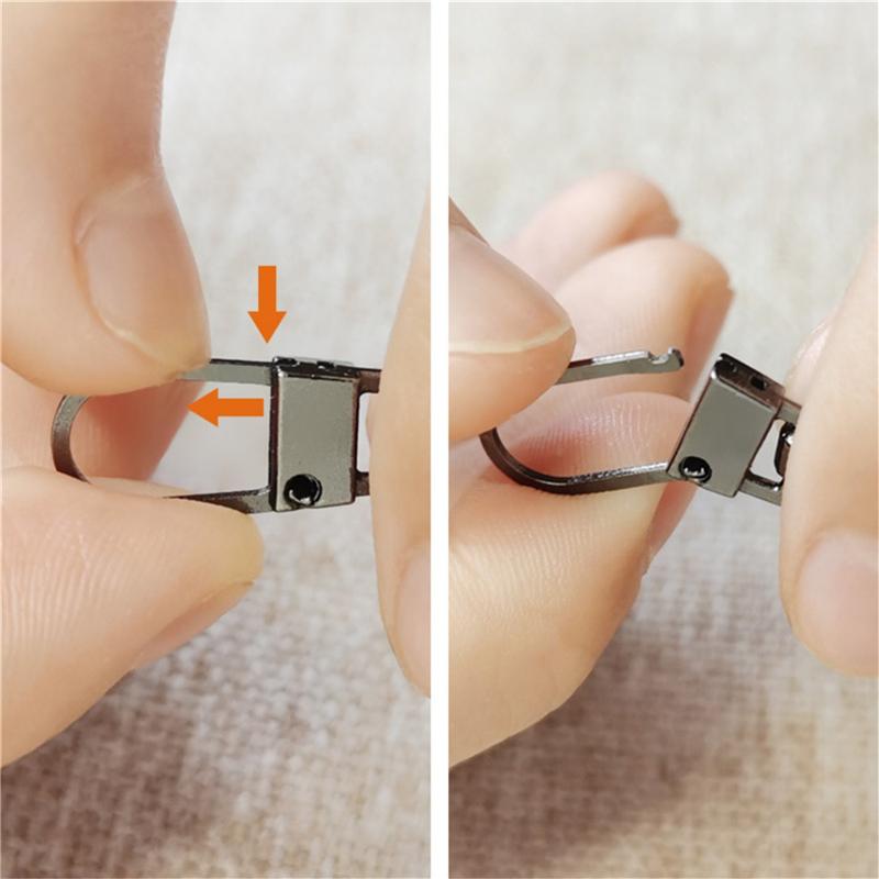 5pcs Detachable Metal Zipper Pullers For Zipper Sliders Head Zipper Pull Tab DIY Sewing Bags Down Jacket Zippers Repair Kits