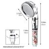 New 3 Modes Shower Head High Pressure Handheld SPA Showerheads with On/Off Switch Adjustable Bathroom Accessories Saving Water