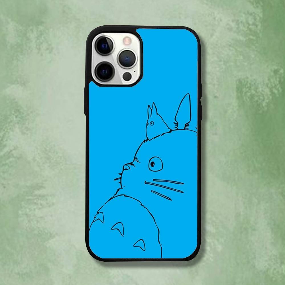Anime T-Totoros Phone Case For iPhone 16,15,14,13,12,11,Pro,Max,Plus,Mini,SE4,E Magnetic Magsafe Wireless Charging