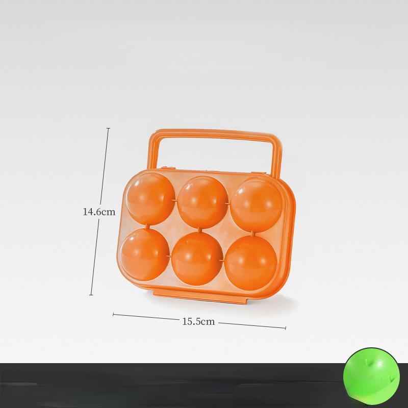 Eierhouder Voedselopbergdoos Houder Container Accessoires Benodigdheden Plastic Modern Rechthoekig Glanzend 6 Vakken